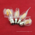 CE Approved 8W 6W 4W 2W E14 E27 B22 LED Filament bulbs (A60 C37)